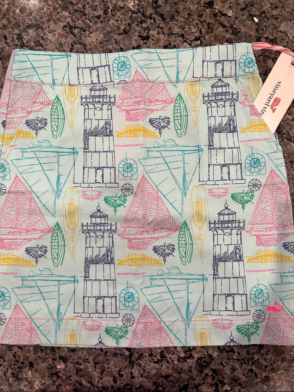 Vineyard Vines Girls' Nautical Print Skirt - Multi